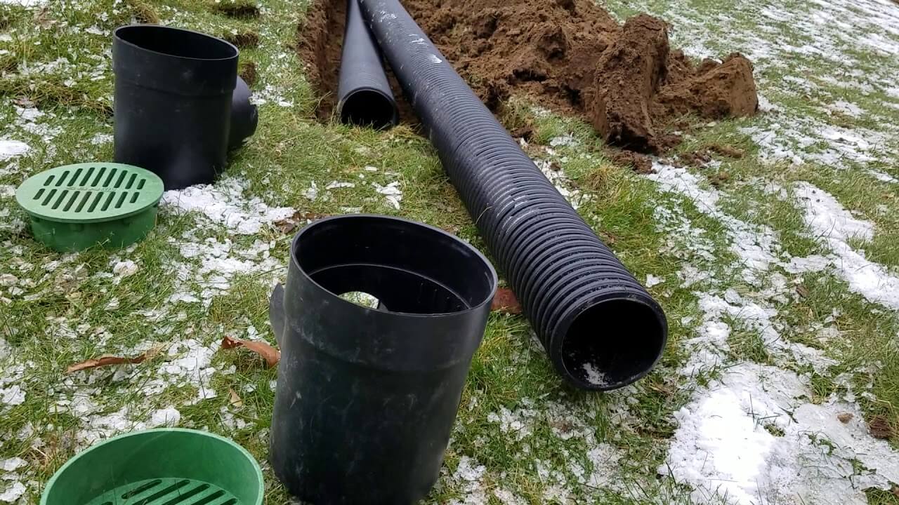 Buried Downspouts, Wellington Pro Sprinkler & Drainage Systems
